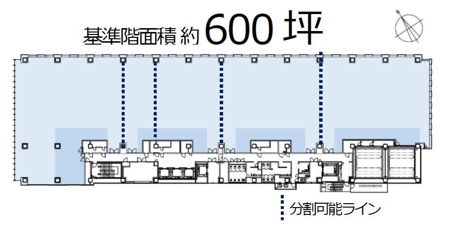 賃貸オフィス基準階平面図
