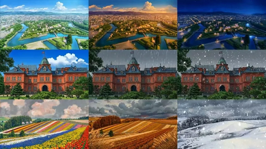 「アーバンネット札幌リンクタワー」ノース2階オフィスロビーに設置された『Utsuroi Art』