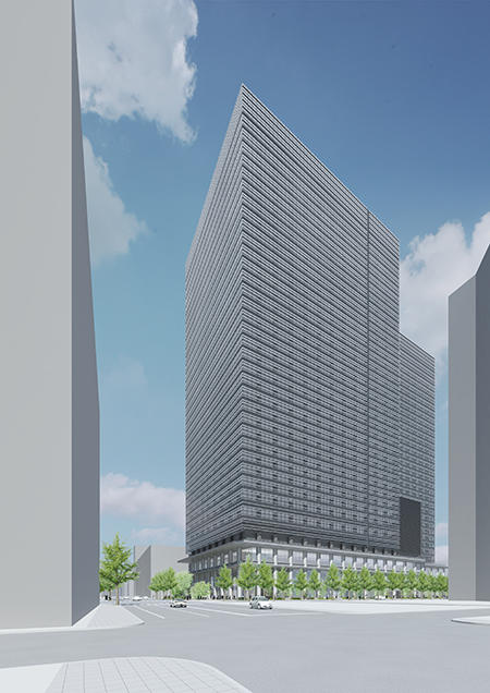 「大手町二丁目地区第一種市街地再開発事業」完成予想図