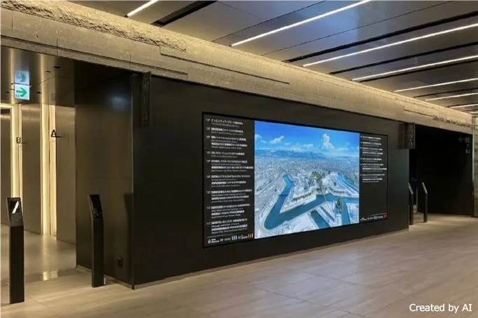 「アーバンネット札幌リンクタワー」にて生成AIを活用した空間演出技術『Utsuroi Art』の実証放映を開始